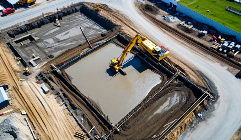 Autonomous concrete pour operation at construction site