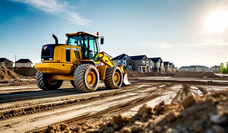 Autonomous robot at residential construction site