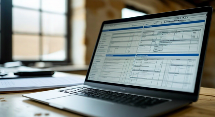 QA system output with annotated construction defect markers